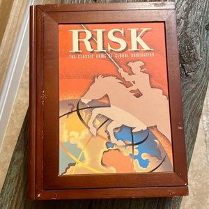Risk vintage game wooden book